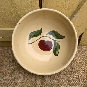 Apple Watt Pottery Bowl Large Serving Bowl Vintage